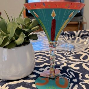 30th Birthday Martini Glass. M-1
